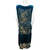 Vintage 1920s Beaded Dress Gold Beading on Blue Velvet Sz M