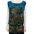 Vintage 1920s Beaded Dress Gold Beading on Blue Velvet Sz M