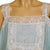 Vintage 1920s Flapper Slip Turquoise Pongee Silk w Lace Trim