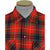 Vintage 1950s Plaid Wool Shirt w Neck Loop Carlyle Worsted L