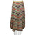 Vintage 70s Knit Skirt Chevron Stripe Acrylic Made in Italy