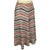 Vintage 70s Knit Skirt Chevron Stripe Acrylic Made in Italy