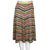 Vintage 70s Knit Skirt Chevron Stripe Acrylic Made in Italy