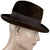 Vintage 1960s Biltmore Luxuro Homburg Fedora Brown Plush 7