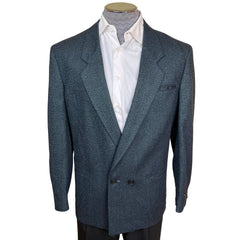 Vintage 1980s New Wave Jacket Blue Sport Coat NWT Size 42