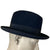 Vintage 1940s Homburg Hat Eatonia Blue Fedora Sz 7 1/4