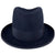 Vintage 1940s Homburg Hat Eatonia Blue Fedora Sz 7 1/4