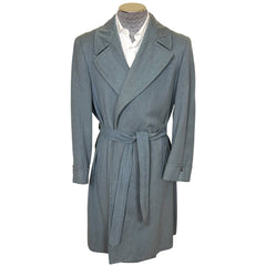 Vintage 1940s Mens Overcoat Swagger Style Mens Wool Coat L