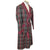 Vintage 1950s Wool Dressing Gown Plaid Wool Onkaparinga Sz L