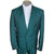 Vintage 1980s New Wave Suit Teal Blue 31” Waist