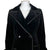 Vintage 1970s Maxi Coat Black Velvet Holt Renfrew 1300 S M