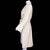 1980s Vintage Krizia Coat Off White Wool Swagger Style L XL