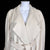 1980s Vintage Krizia Coat Off White Wool Swagger Style L XL