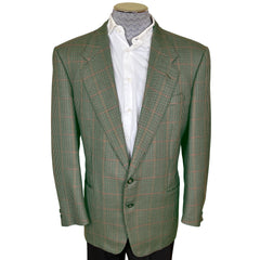 1980s Vintage Lanvin Paris Jacket Houndstooth Wool Mens 44