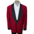 1950s Vintage Smoking Jacket Red Corduroy Macy’s Size L