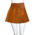 Vintage 1960s Mini Skirt Suede Leather Wraparound Margaret Godfrey for Bagatelle