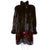 Designer Vintage Mink Coat with Red Dyed Music Notes