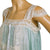 Vintage 1920s Silk Nightgown Blue Pongee Nightie w Lace Trim