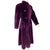 Vintage Purple Faux Fur Coat by Sirbain Made in Canada M