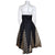 Vintage 1950s Strapless Evening Dress w Lace Net Insets Sz M