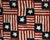 Vintage Patriotic Fabric Stars & Stripes Cotton 72x 46 - Poppy's Vintage Clothing