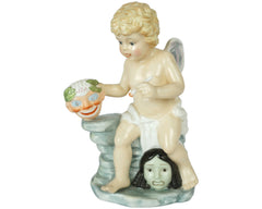 Vintage Doulton Porcelain Cherub Figurine Gift of the Theatre - Poppy's Vintage Clothing