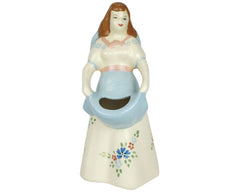 Vintage 1940s California Pottery Figurine Weil Ware Figural Lady Planter Vase - Poppy's Vintage Clothing