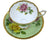 Vintage English Bone China Cup & Saucer Roses Pink and Yellow on Green Clare Teacup - Poppy's Vintage Clothing