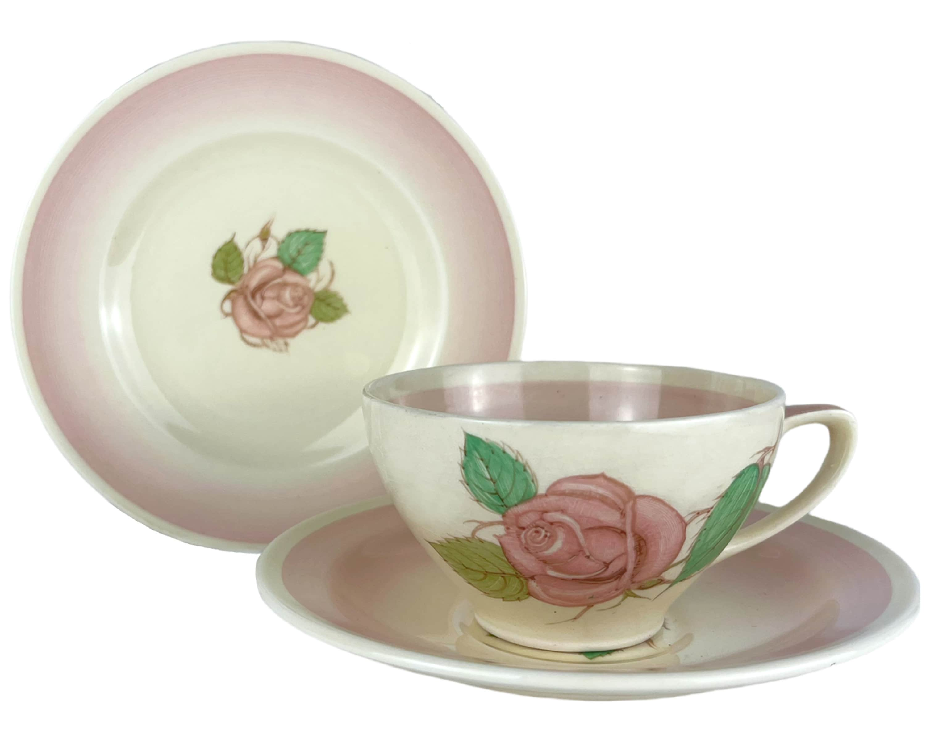 Vintage 1930s Susie Cooper Faded Pink Patricia Rose Trio Cup Saucer and  Plate Rare