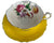Vintage 1940s Paragon Bone China Cup & Saucer Yellow w Floral Spray A1183/4 - Poppy's Vintage Clothing