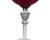 Antique Crystal Wine Glass Stem Cranberry Cut to Clear - Poppy's Vintage Clothing