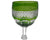 Antique Cristallerie St Louis Crystal Trianon Wine Glass Green Cut to Clear - Poppy's Vintage Clothing
