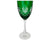 Faberge Odessa Green Water Goblet Cut Crystal Glass Replacement - Poppy's Vintage Clothing