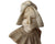 Antique Alabaster Bust Renaissance Woman Unsigned Sculpture on Pedestal - Poppy's Vintage Clothing