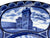 Antique Blue and White Souvenir Plate New Brunswick and Maine Rowland & Marcellus William Van Horne - Poppy's Vintage Clothing