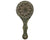 Antique Greek Patinated Silver Filigree Hand Mirror w Bronze Handle 19th c - Poppy's Vintage Clothing