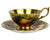 Vintage Aynsley Gold Orchard Fruit Cup & Saucer Signed D Jones Bone China - Poppy's Vintage Clothing