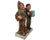 Antique Austrian Majolica Figurine Monks w KB Beer Steins Advertising Match Holder - Poppy's Vintage Clothing