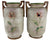 Antique Nippon Porcelain Miniature Vases Hand Painted Scene Matched Pair Morimura M Mark - Poppy's Vintage Clothing