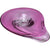 Large Val St Lambert Crystal Glass Centerpiece Bowl Pink Swirl Eye Teardrop Shape 14 x 10.5 - Poppy's Vintage Clothing