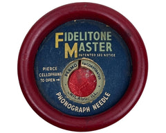 Vintage 1940s Fidelitone Master Phonograph Needle Case & Brush - No Needle - Poppy's Vintage Clothing