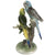 Vintage Budgie Bird Figurine Parakeets Wien Keramos Vienna Austria 8.875 - Poppy's Vintage Clothing