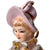 Vintage 1950s LAmour China Figurine Canadian Lefton Lady with Muff - Poppy's Vintage Clothing