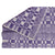 Antique Overshot Coverlet Bedspread Woven Violet Purple Wool & White Linen 19th c Textile - Poppy's Vintage Clothing