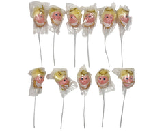 Vintage 1960s Craft Doll Heads on a Stick Lot of 11 in Original Plastic - Poppy's Vintage Clothing