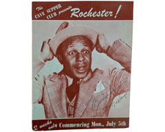 Eddie Rochester Anderson 1948 Autograph on Vancouver The Cave Pamphlet Jack Benny Show - Poppy's Vintage Clothing