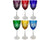 Faberge Imperial Odessa Water Goblet Stems Cut Crystal Glass Set of 6 - Poppy's Vintage Clothing