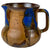 Antique Watcombe Pottery Jug Drip Glaze Blue & Brown Pitcher