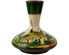 Vintage Longpark Tormohun Miniature Vase Hand Painted Cottage Torquay - Poppy's Vintage Clothing