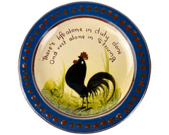 Vintage Longpark Tormohun Rooster Plate Cockerel Dish Torquay Mottoware - Poppy's Vintage Clothing